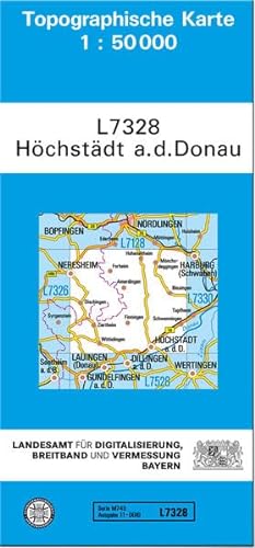 TK50 L7328 Höchstädt a.d.Donau: Topographische Karte 1:50000 (TK50 Topographische Karte 1:50000 Bayern) von Landesamt für Digitalisierung, Vermessung Bayern